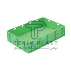 Closed plastic crate 60x40x12cm for storage and transport – Tekin Plast UAE
