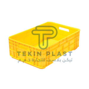 Closed plastic crate 61x40.5x17cm for storage and transport – Tekin Plast UAE