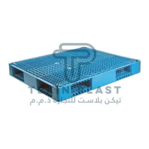 Durable Reversible plastic pallet measuring 130x110x150 cm, model TP-13, designed for heavy-duty use.