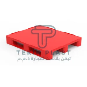 Plastic pallet TP-05 120x100x16cm with 3 runners, heavy-duty industrial pallet