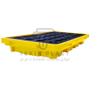 SPILL PALLET STP-4H – Heavy-Duty 4 Drum Spill Containment Pallet by Tekin Plast