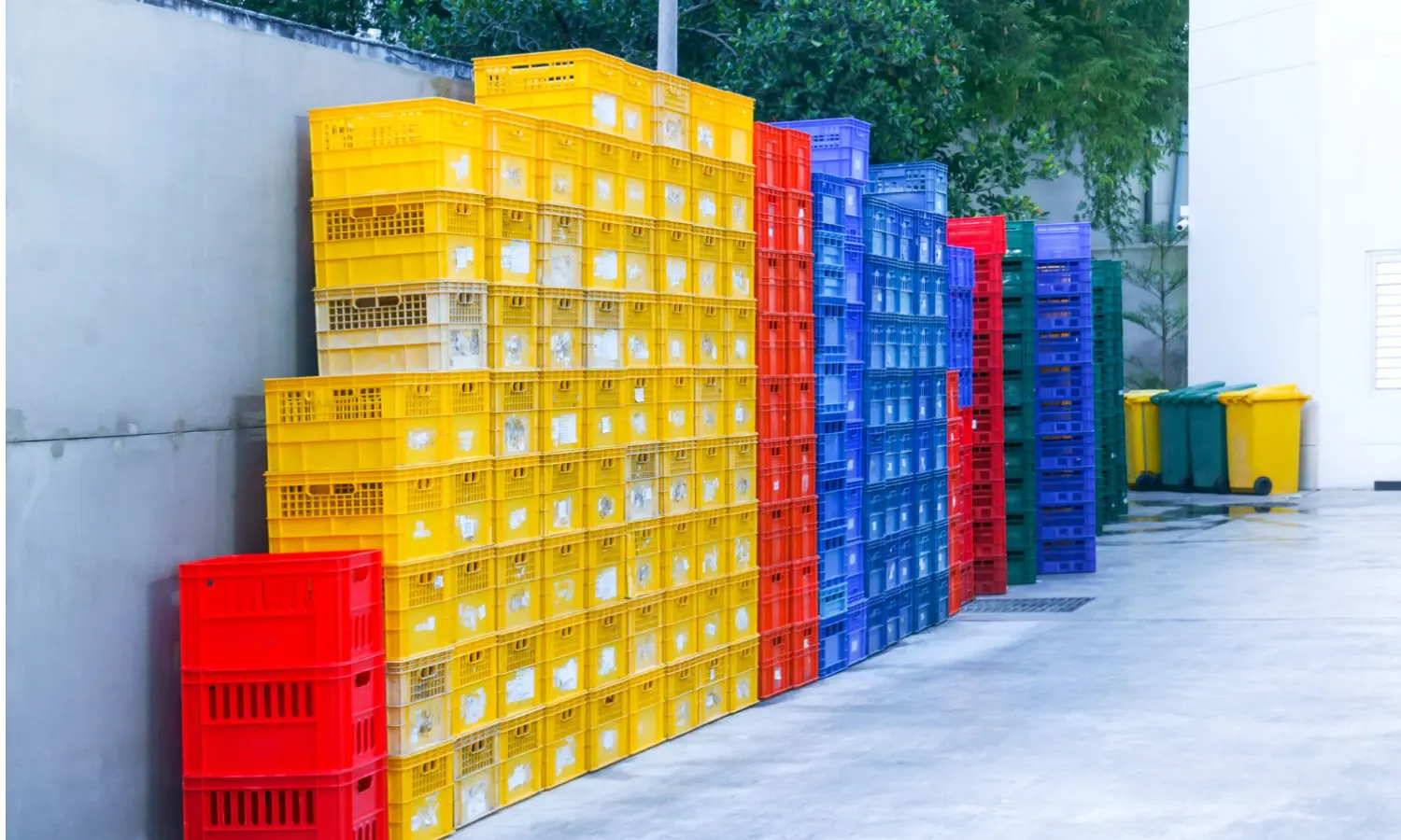 plastic crates